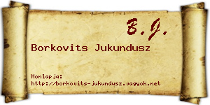 Borkovits Jukundusz névjegykártya